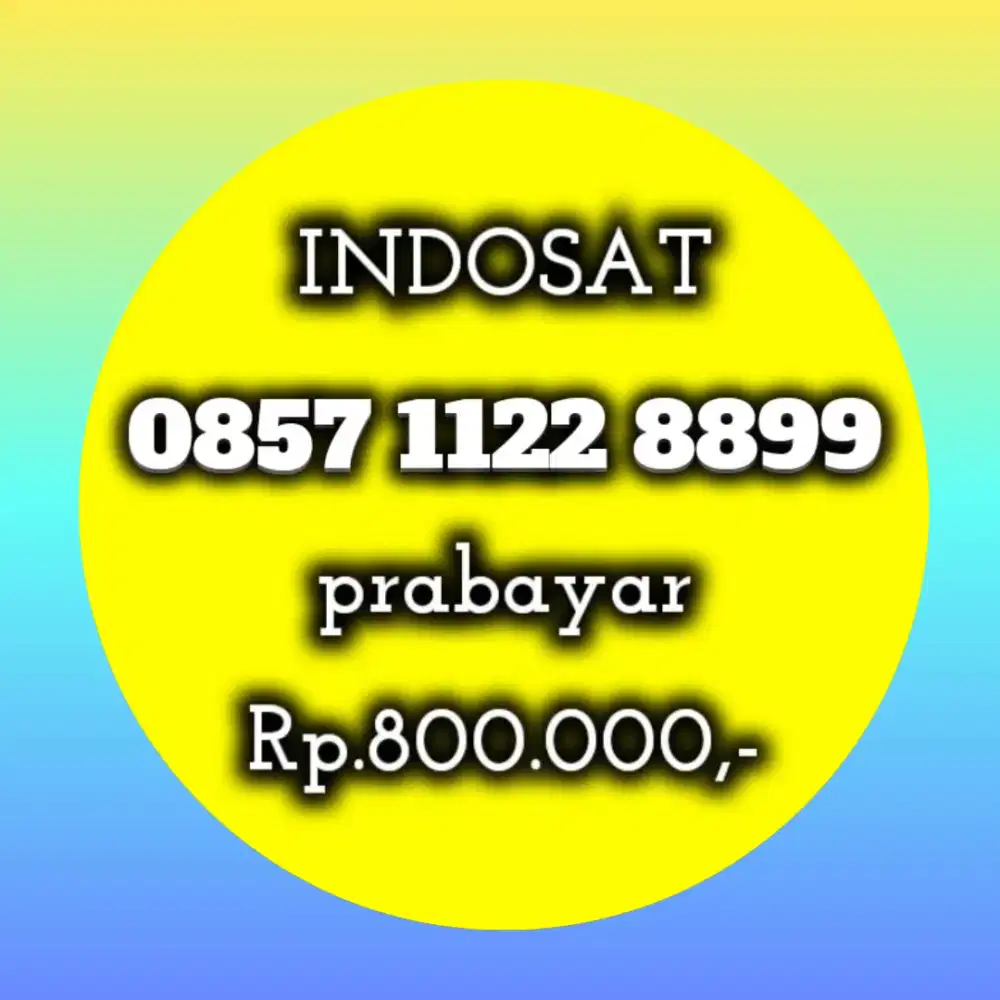 NOMOR CANTIK INDOSAT 1122 8899