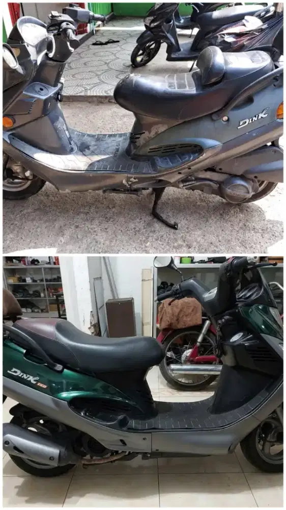 Kymco Dink 150cc 2002/01 Lgkp/Dpt 2 unit Mesin hidup ada minus sedikit