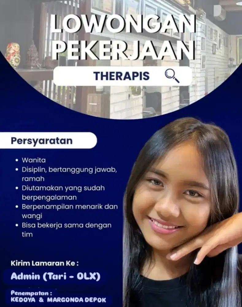LOWONGAN TENAGA TRAPYST MASSAGE SPA