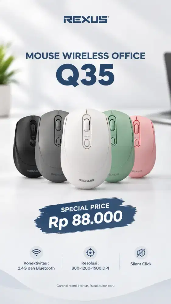 Mouse wireless rexus Q35