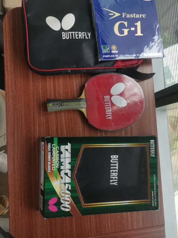 Bet pingpong butterfly kumpuru karet fastarc g1 dan C1 original