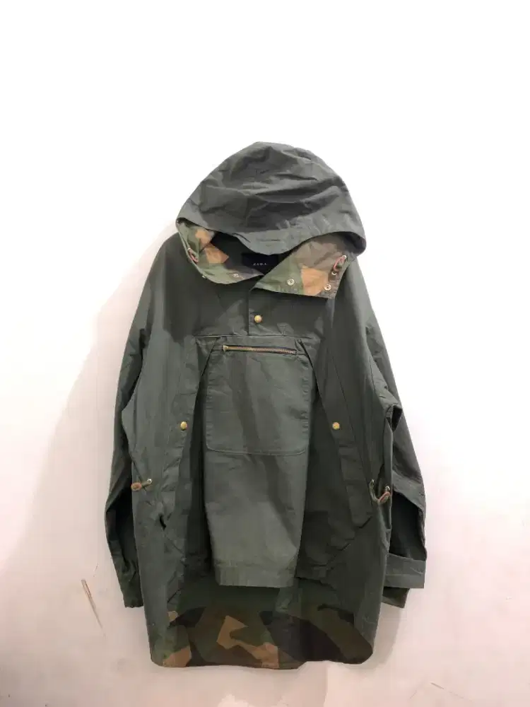 ZARA ANORAK MILITARY FISHTAIL JACKET