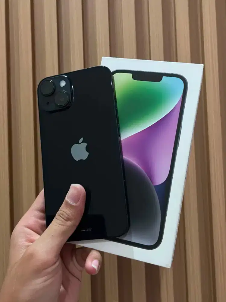 iPhone 14 128GB Midnight Fullset BH 100 Garansi iBox Resmi sampai 2027