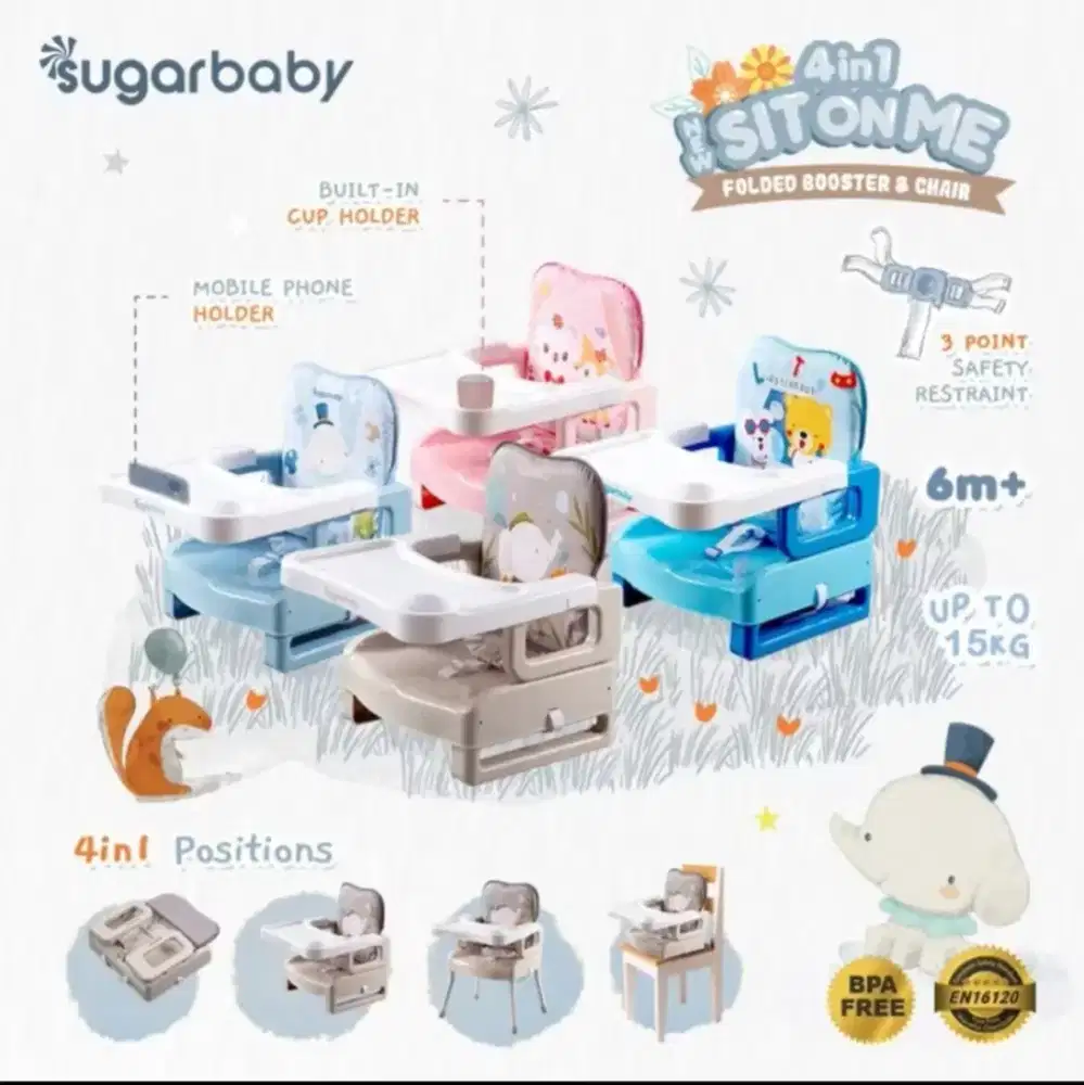 Sugarbaby 4in1 SitOnMe Folded Booster & Chair