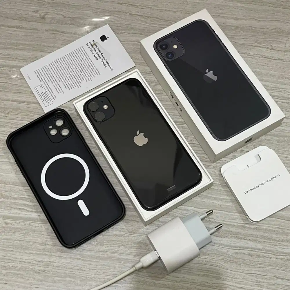 Apple IPhone 11 64GB Resmi IBOX Warna Black Fullset