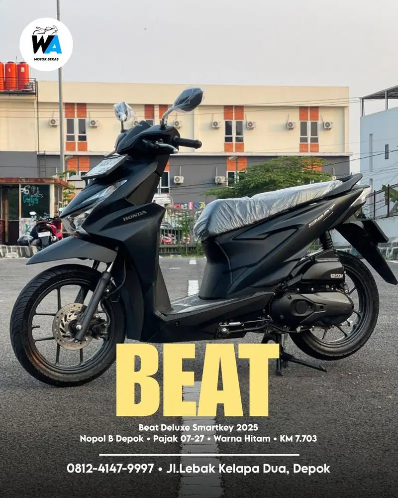 DP 500 RIBU Honda New Beat Deluxe Keyless Tahun 2025 Cash/Kredit