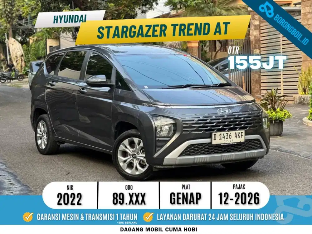 [ DP Rendah ] Hyundai Stargazer Trend IVT 2022 Abu Metalik