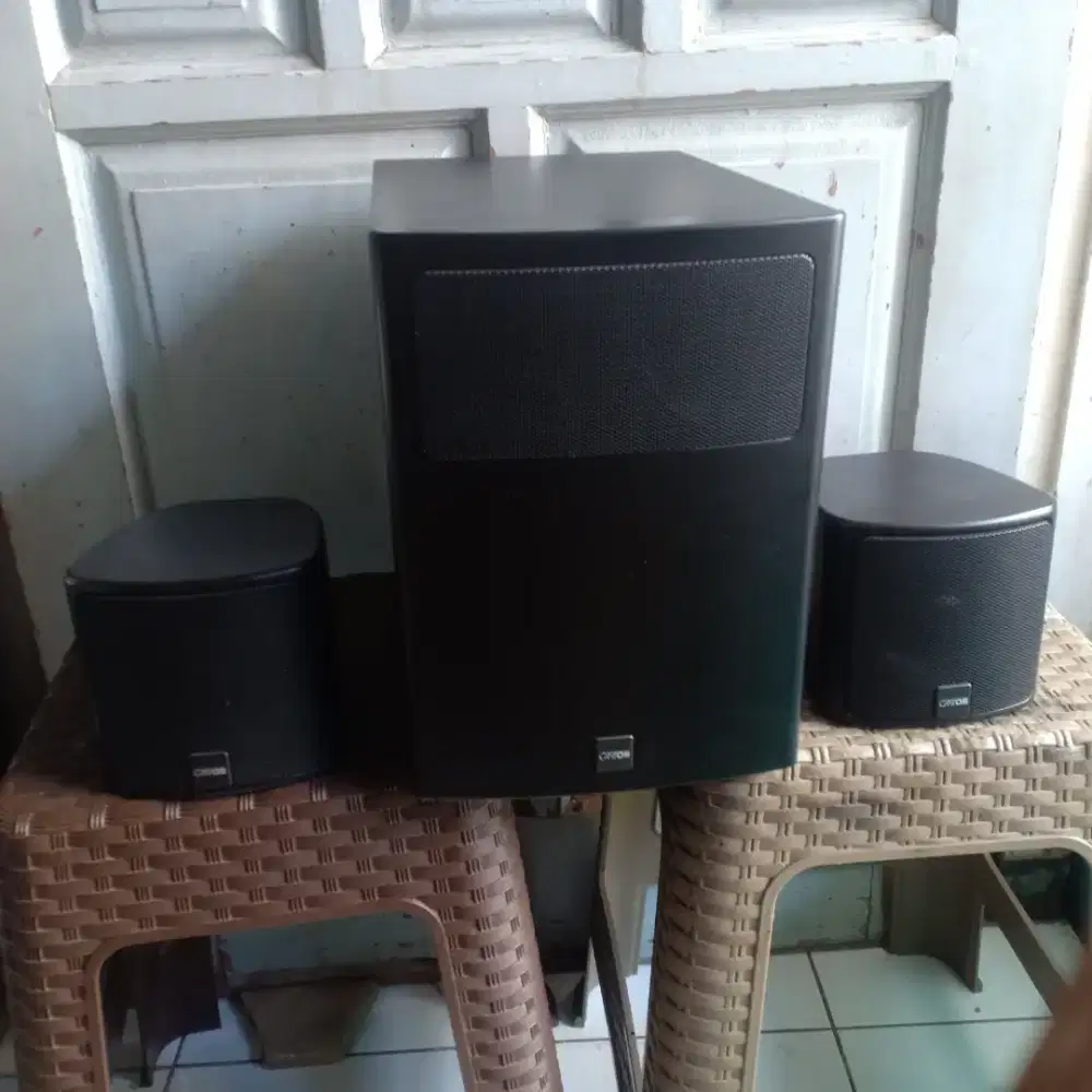 Speaker Canton fonissimo sub wofer + reel 1set istimewa