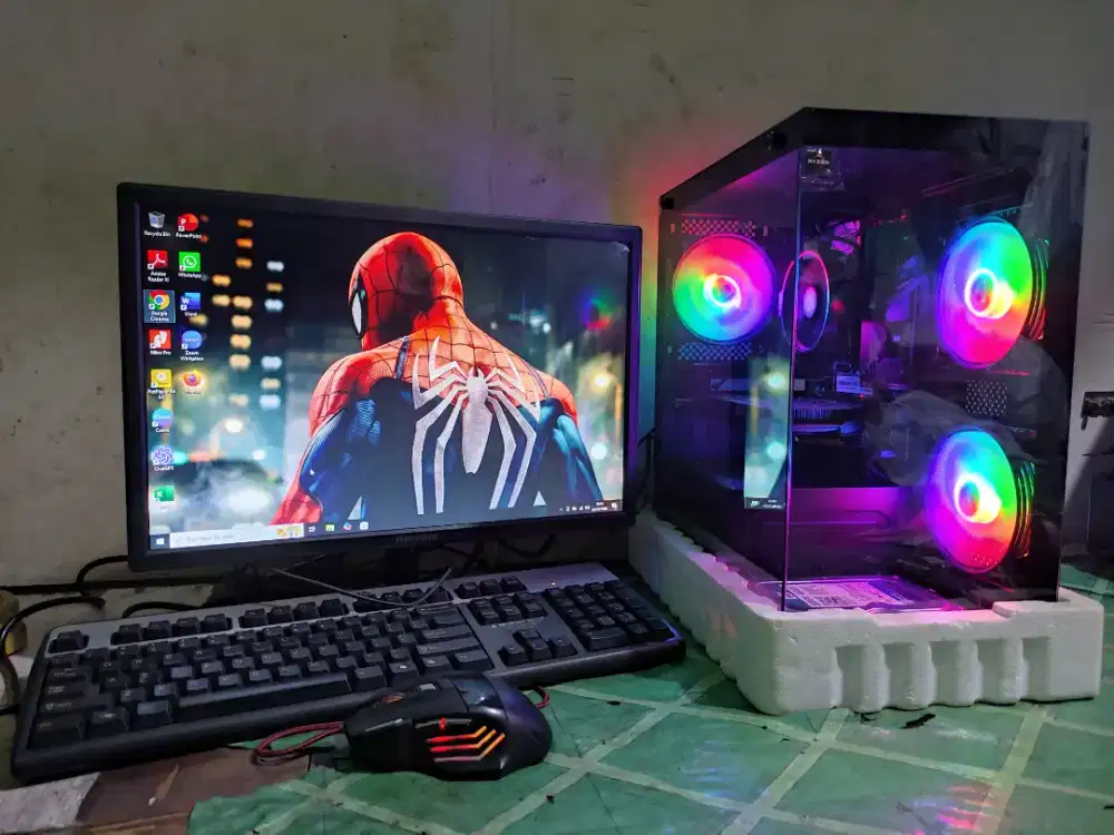 PC Gaming Asrock Ryzen 7 1700,  RAM 16GB, VGA RX-550, Bergaransi