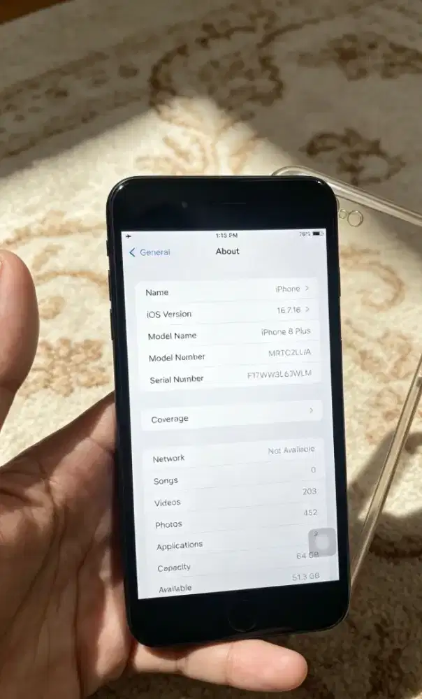 iPhone 8+ 64 mulus pisan all op bebas reset