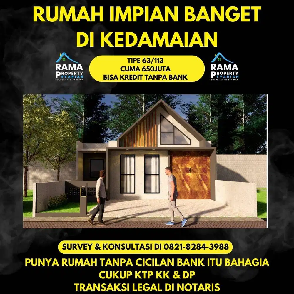 RUMAH MEWAH KEDAMAIAN TENGAH KOTA BANDAR LAMPUNG
