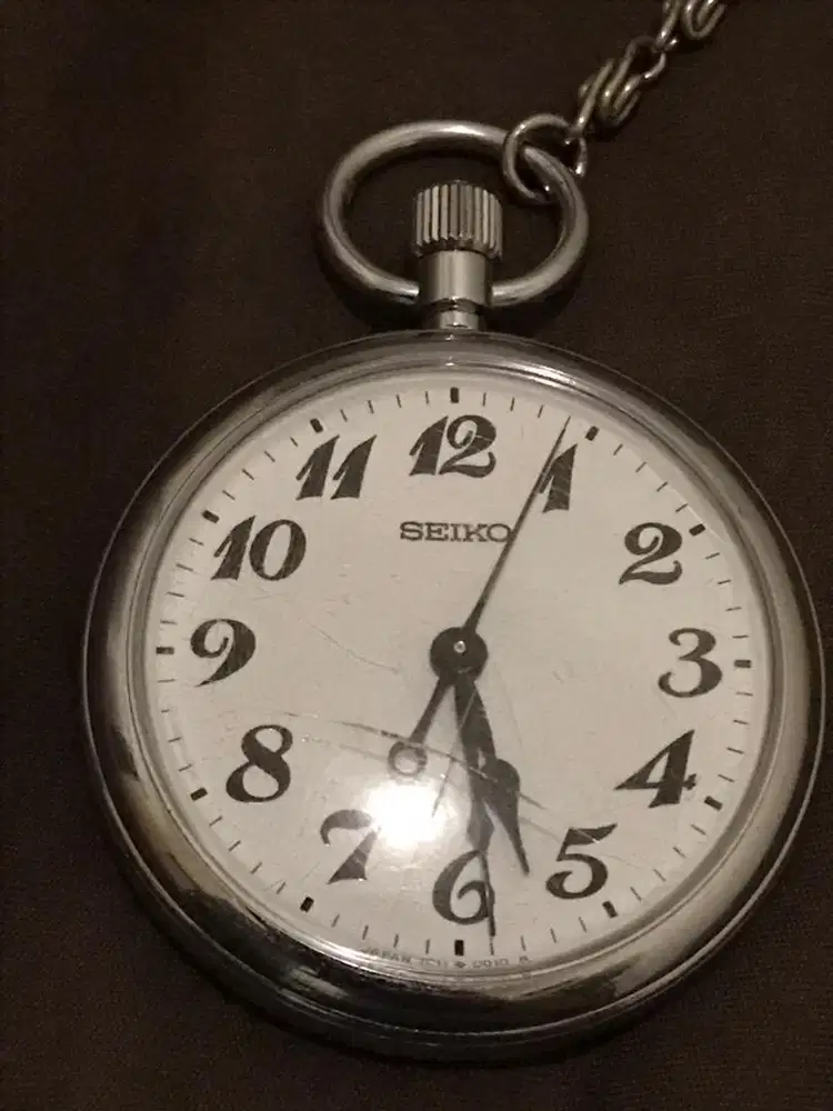 Jam Saku/Pocket Watch Seiko Perkeretaan/Railway