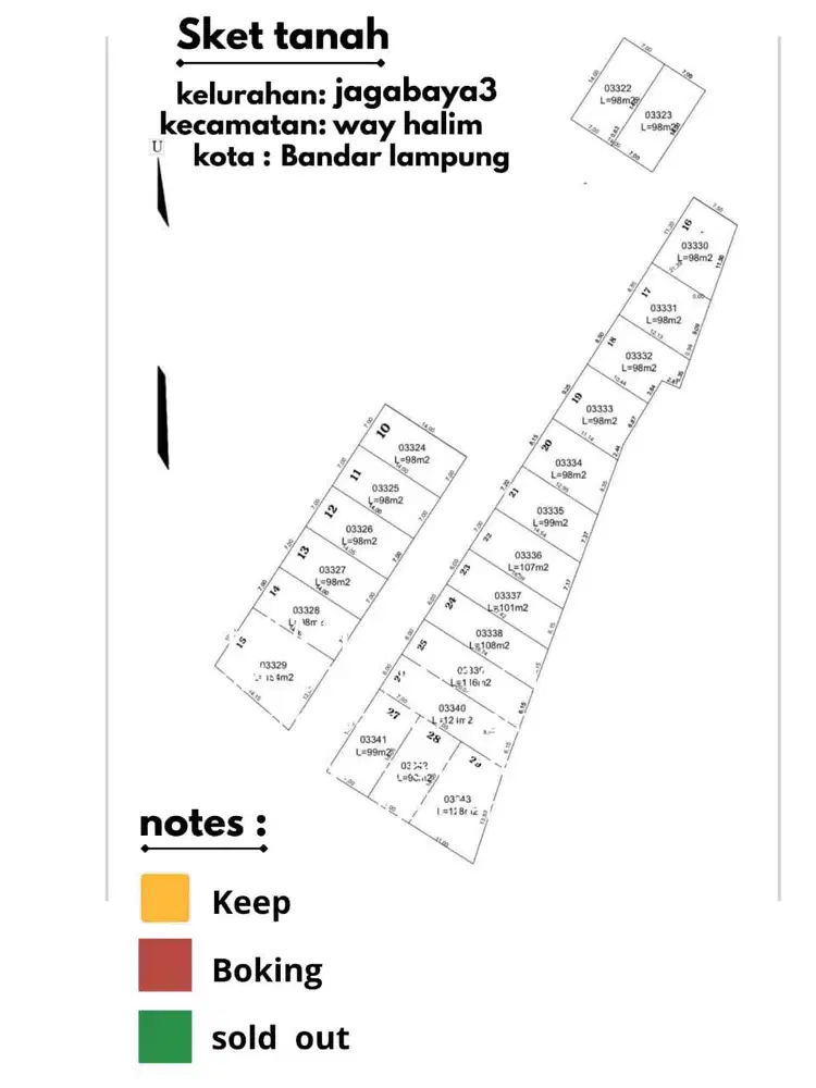 KAVLING MAROTAI ANTASARI KOMPLEK PERUMAHAN EXCLUSIVE BANDAR LAMPUNG