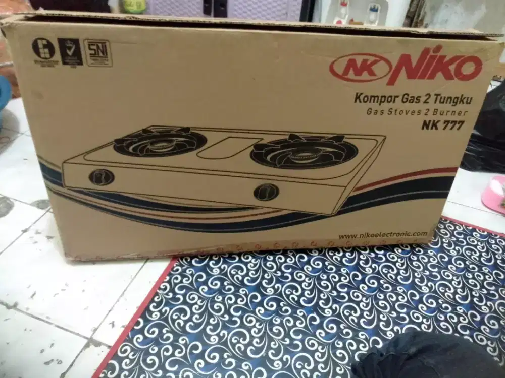 Di jual kompor gas 2 tungku biru niko baru 100% blum pernah d pake