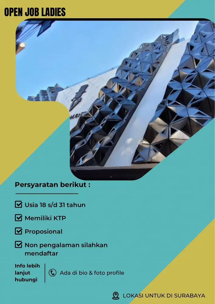 LOWONGAN KERJA UNTUK WANITA