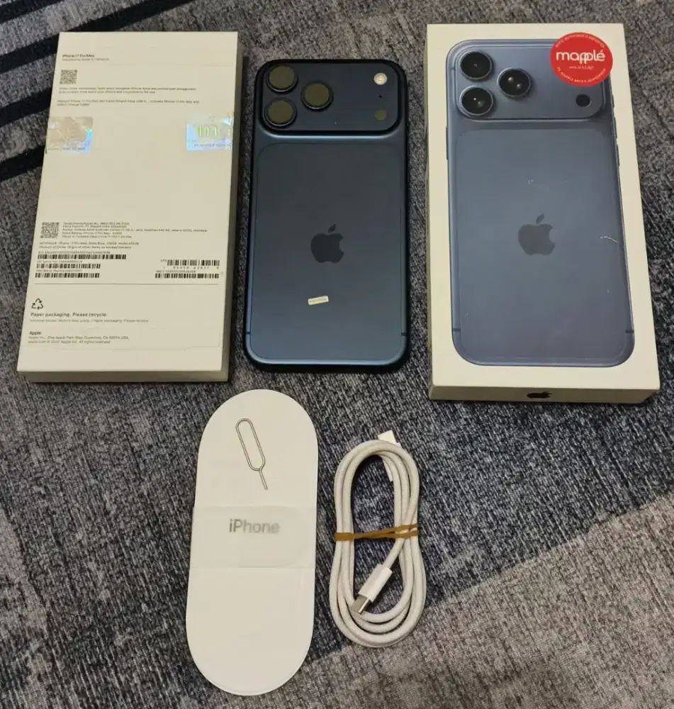 Iphone 17 Pro Max 256GB Blue BH 100 CC 124 Digimap 11/02/27 MURMERRR