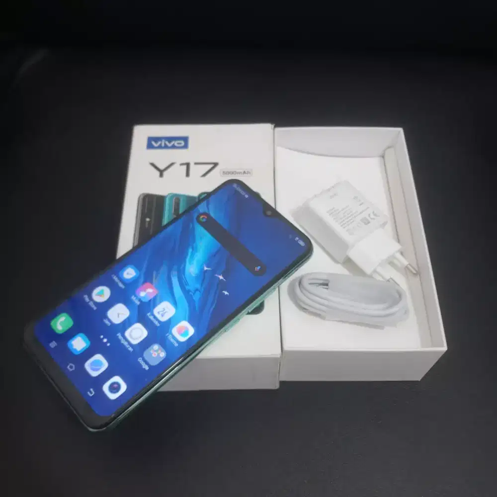 VIVO Y17 Ram 8GB Fulset _Warna Biru muda_
