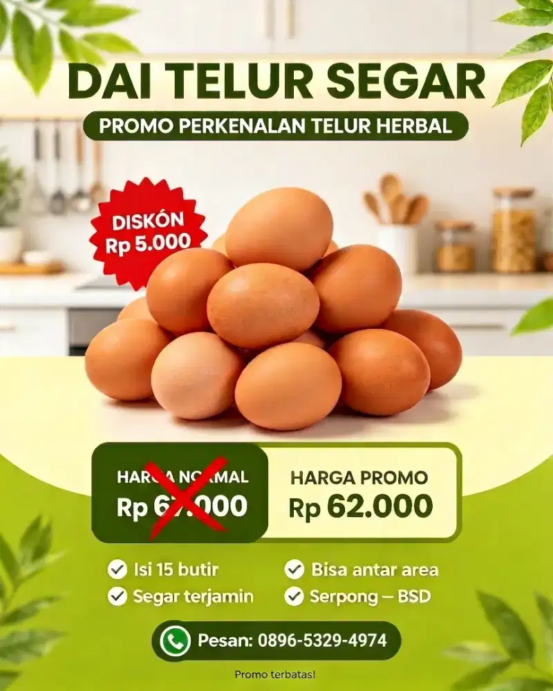 Telur negri herbal anti kolesterol dan tidak amis