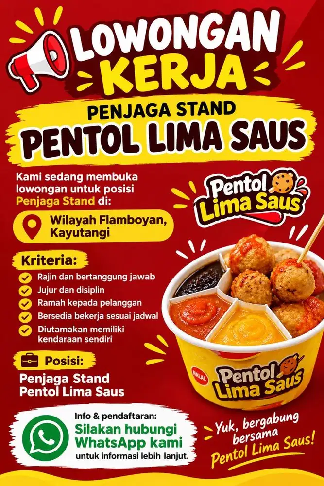 Penjaga stand pentol