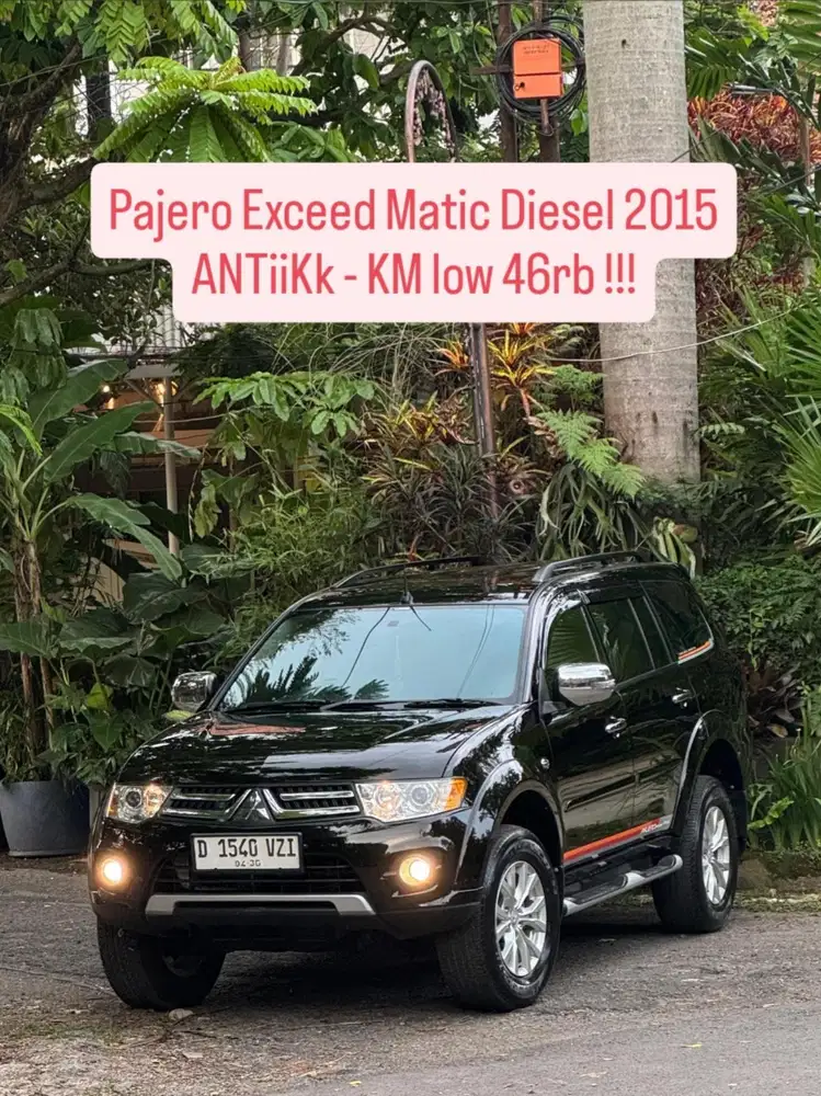 KM low 46rb - Pajero Exceed 2015 pk an 2016 Dakar murah bandung