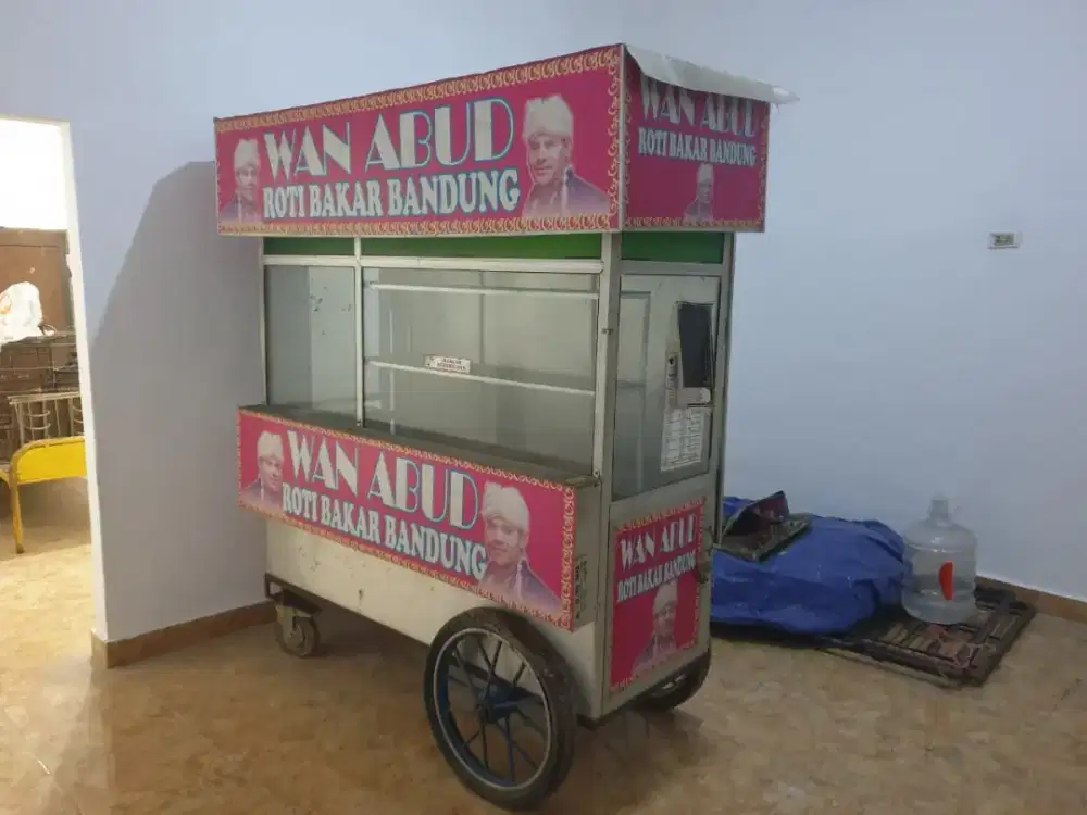 Gerobak Roti Bakar / Gerobak Martabak Alumunium Anti Karat