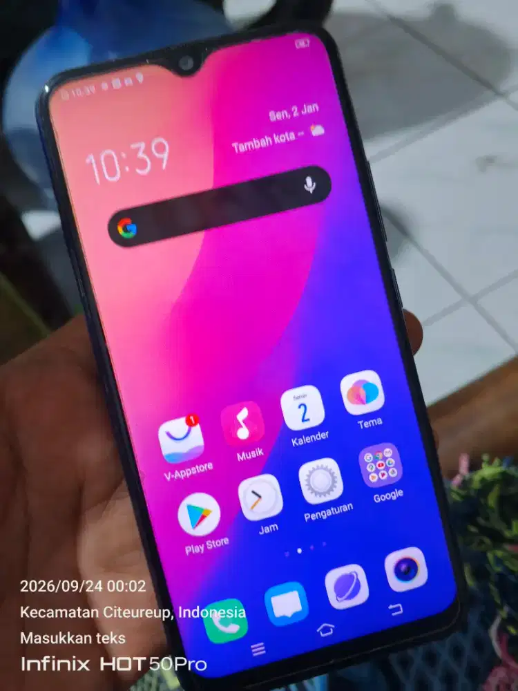 Vivo y12 ram 3/32gb hp aja batangan