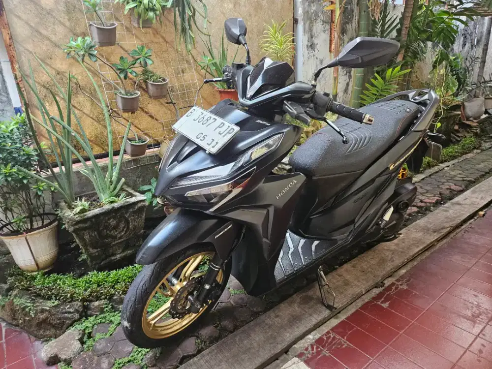 Honda Vario 150 Cbs Iss Htm doff 2021 Keyless Mulus full orisinil.