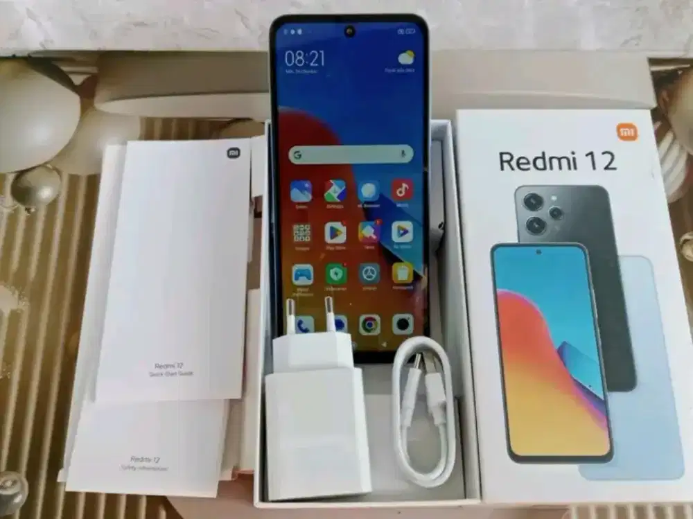 Redmi 12 ram 8/256 hp pullset mulus no minus Tampa cacat