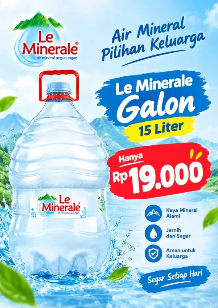 Galon le mineral termurah