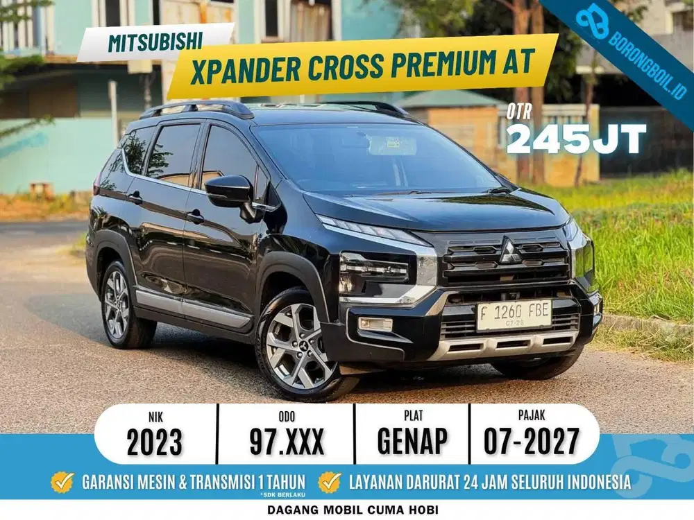 TERMURAH MITSUBISHI XPANDER CROSS PREMIUM PACKAGE AT 2023 HITAM