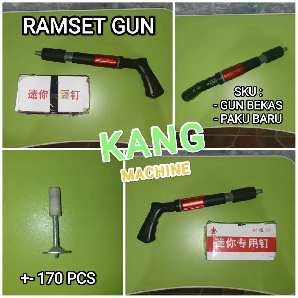 Ramset gun / stampset gun alat tembak paku baja paku beton