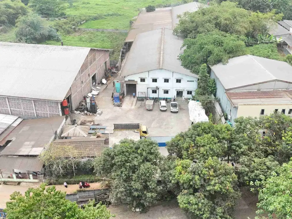 DIJUAL ATAU DISEWAKAN EKS PABRIK LB 6000 M2 DEKAT AKSES TOL DI TIGARAKSA CIKUPA