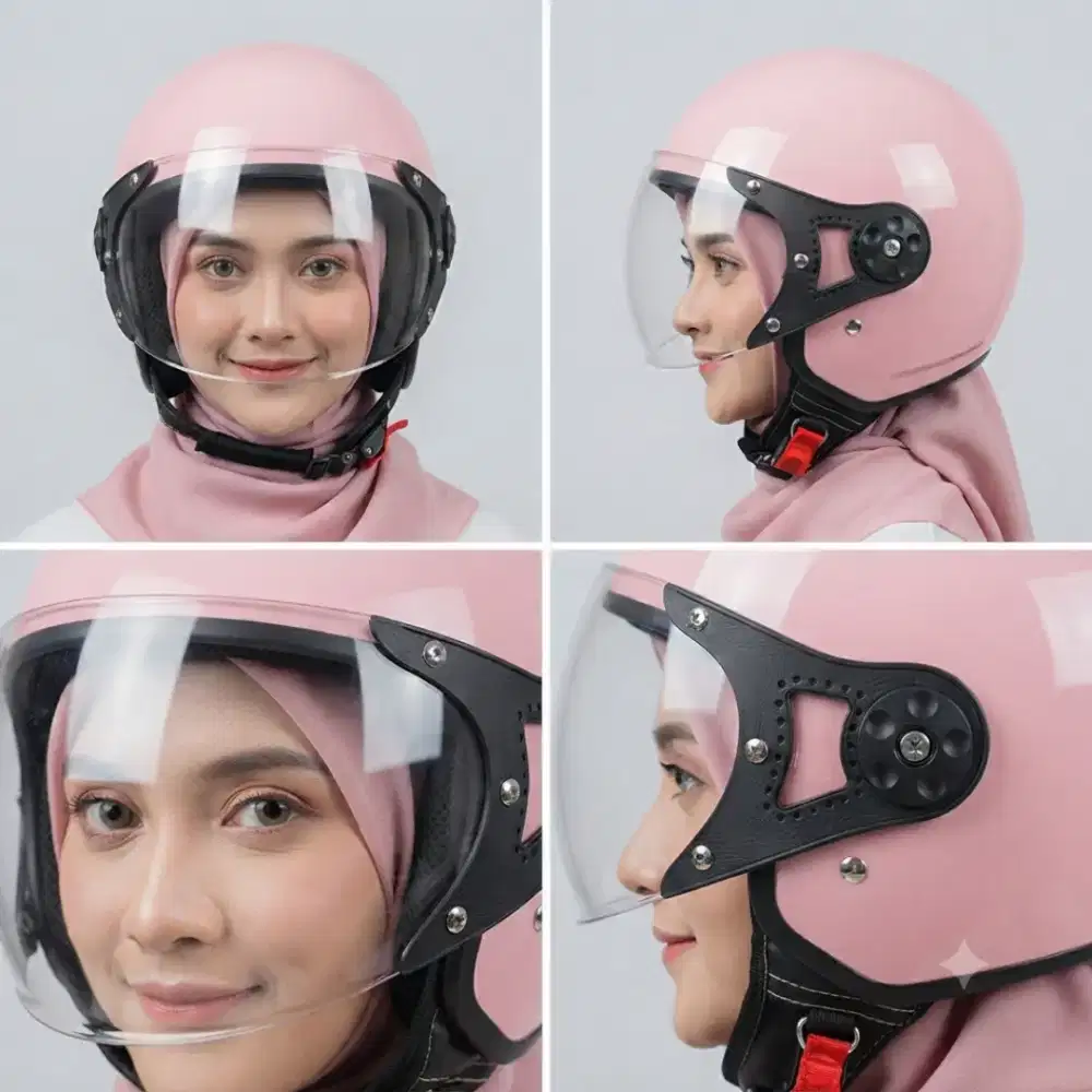 HELM HIJAB WANITA RETRO BARU