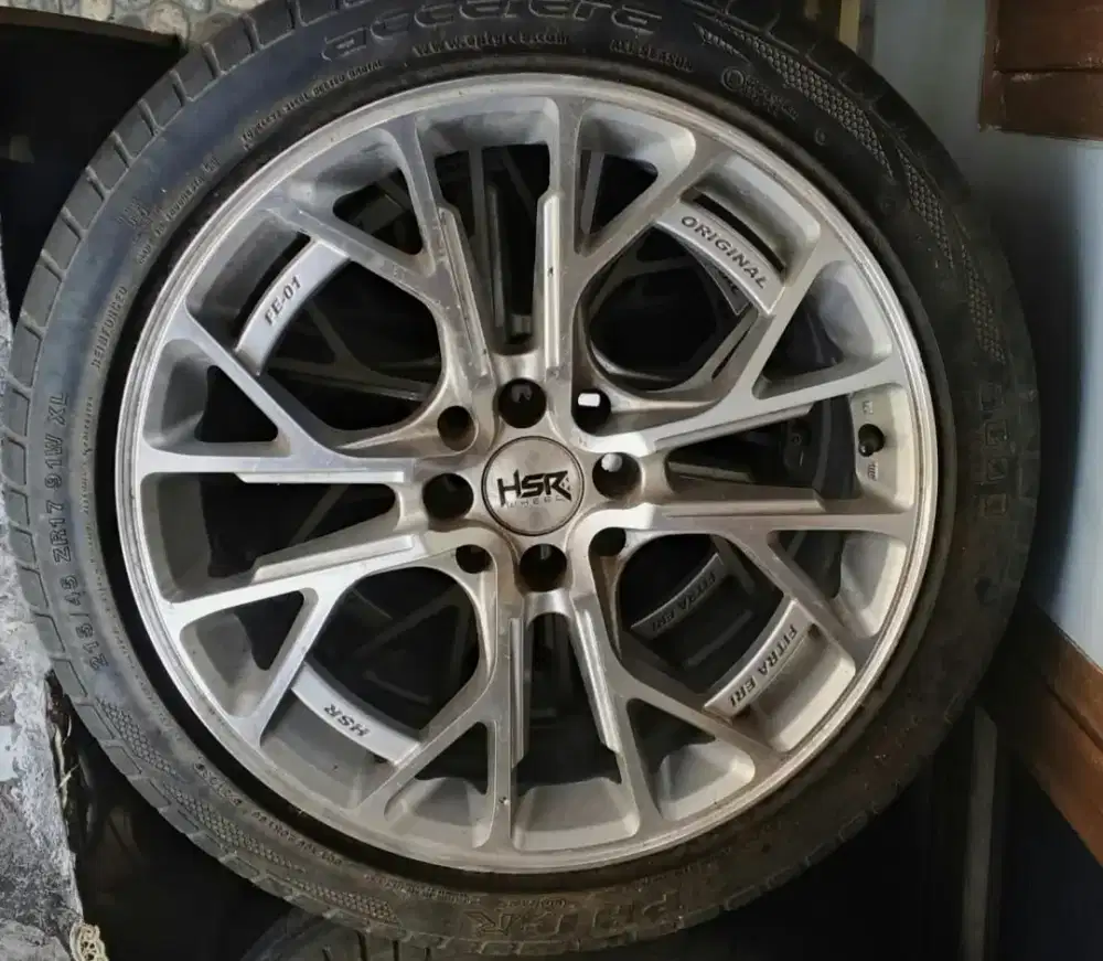 Jual Velg HSR R17 + ban 215/45