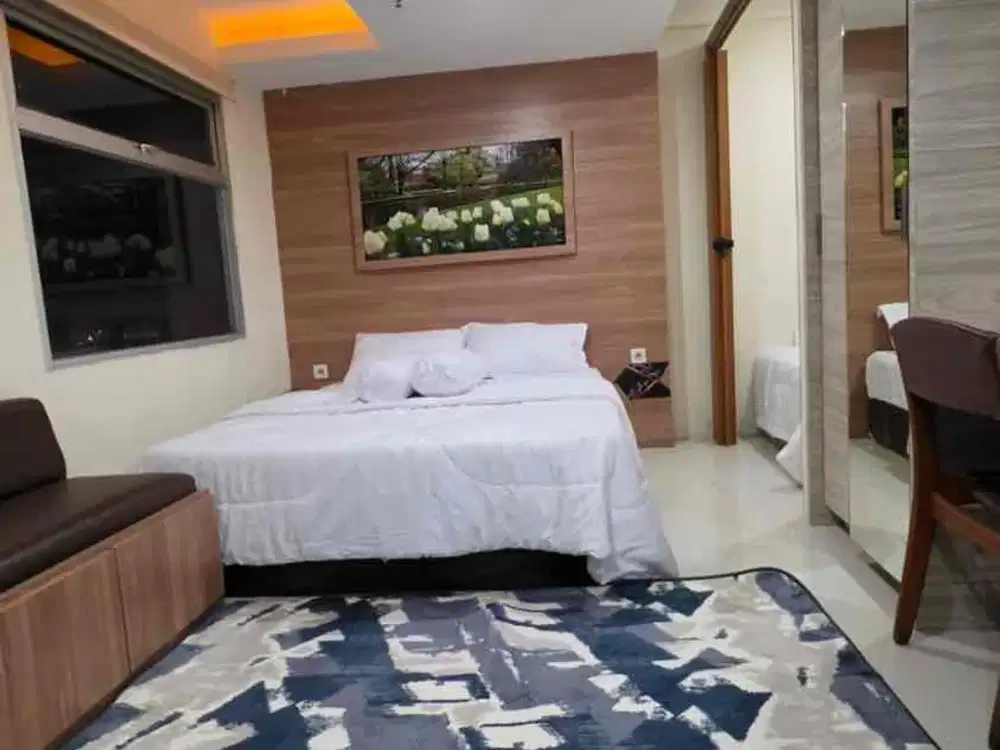 sewa 2 br fully furnished lantai atas harga sudah dengan ipl