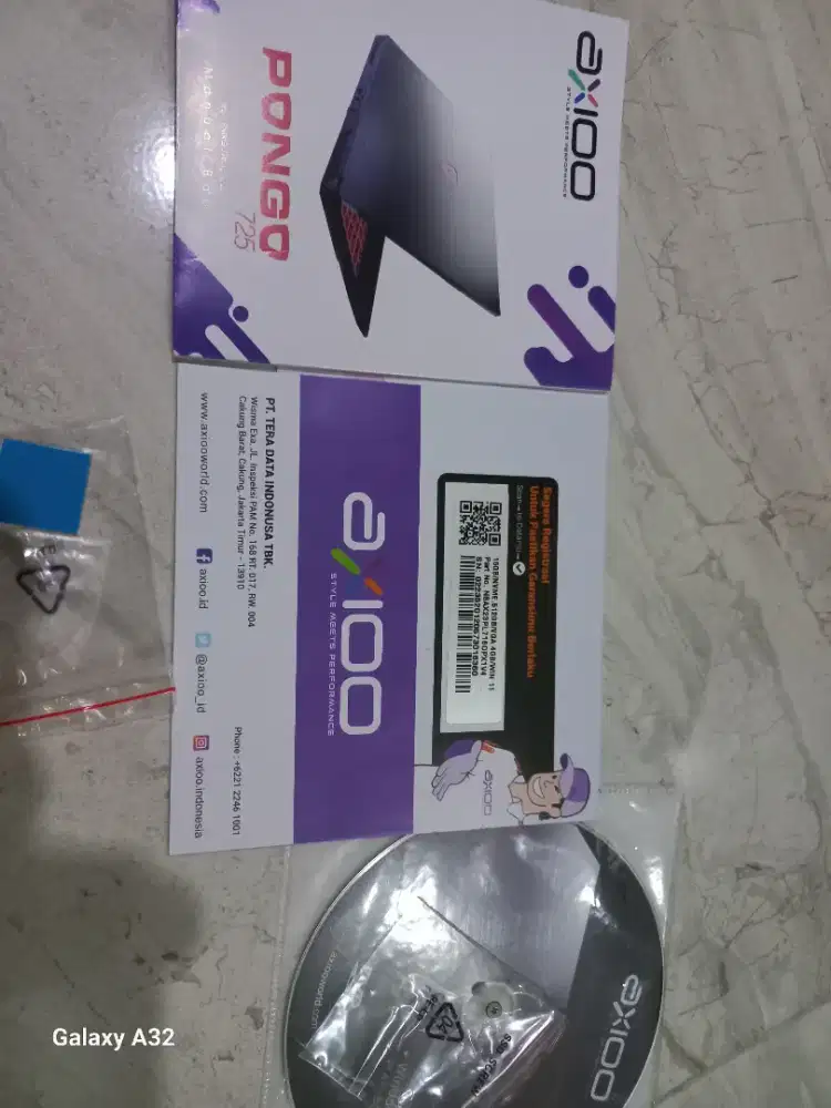 Dijual Axioo Pongo 725 kondisi matot