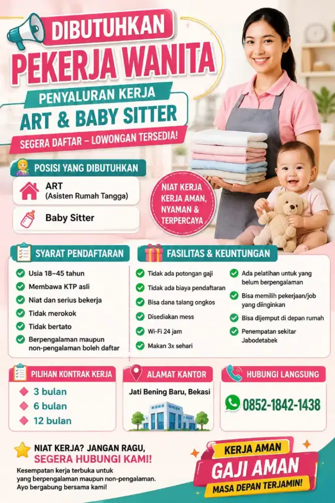 lowongan kerja asisten rumah tangga