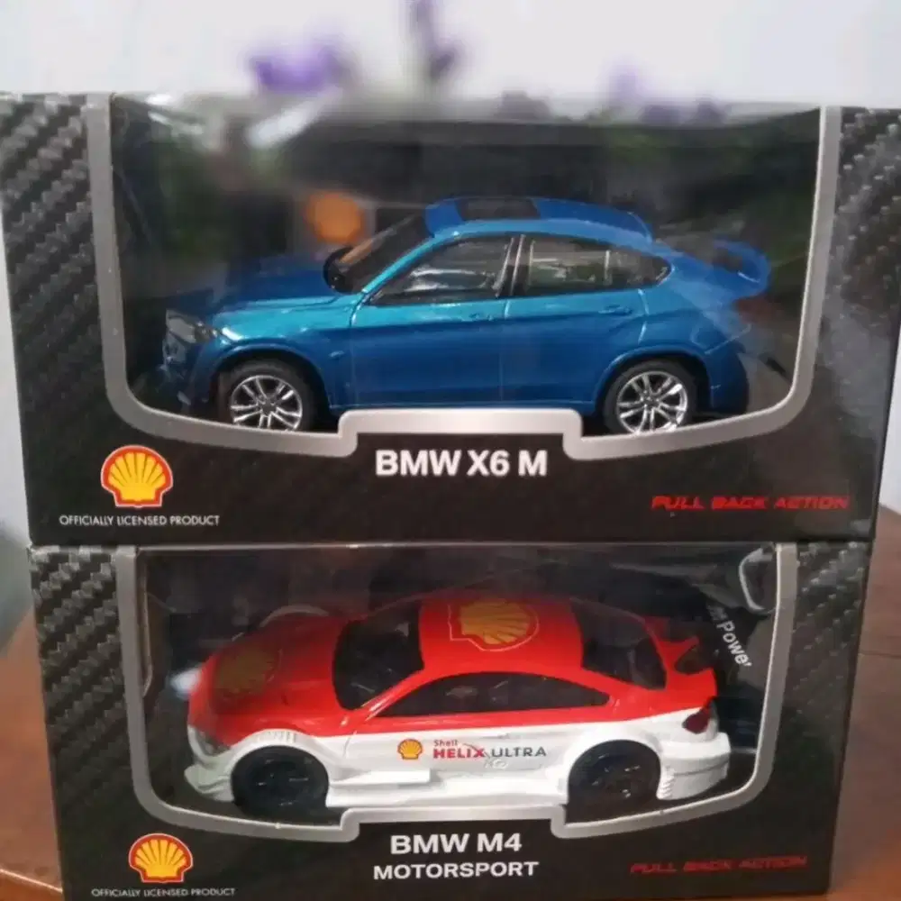 Die-Cast SHELL BMW X6 M dan BMW M4 MOTORSPORT