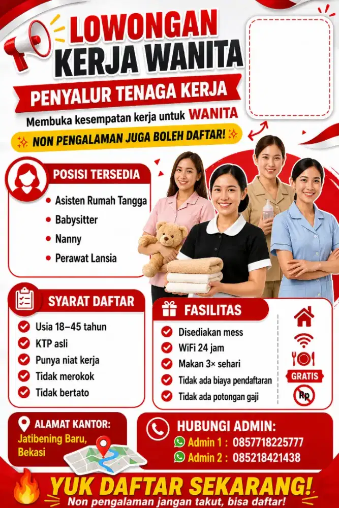Lowongan kerja asisten rumah tangga