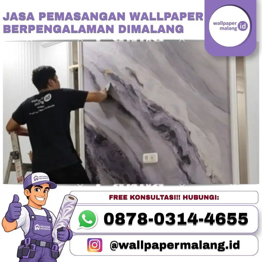 JASA PEMASANGAN WALLPAPER BERPENGALAMAN DIMALANG