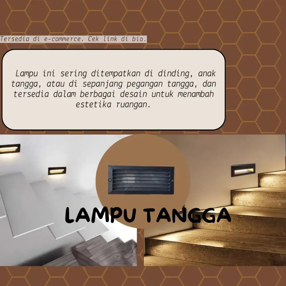 Lampu tangga modern murah