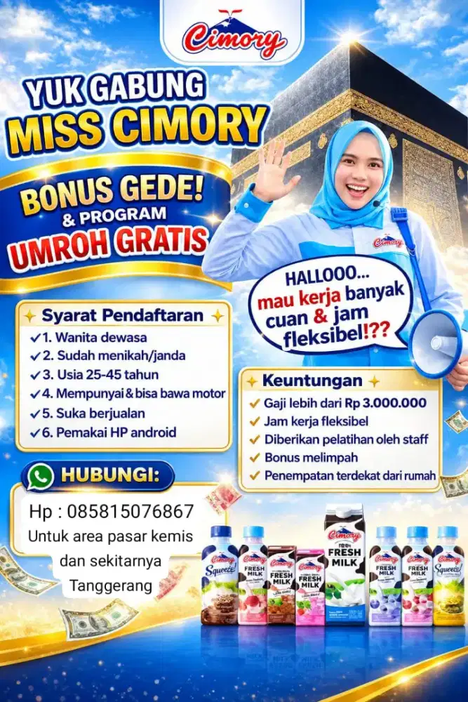 Lowongan pekerjaan Miss Cimory