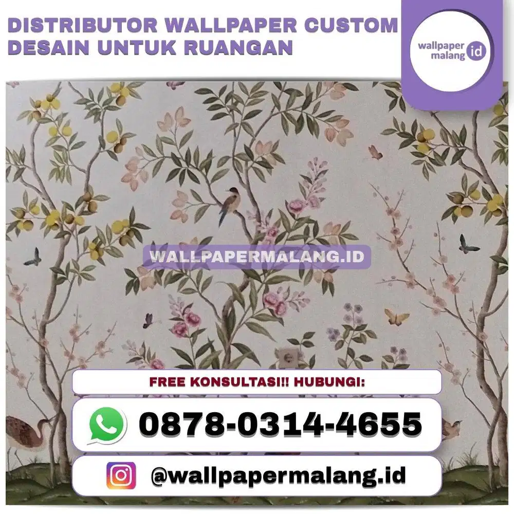 Distributor wallpaper custom desain untuk ruangan