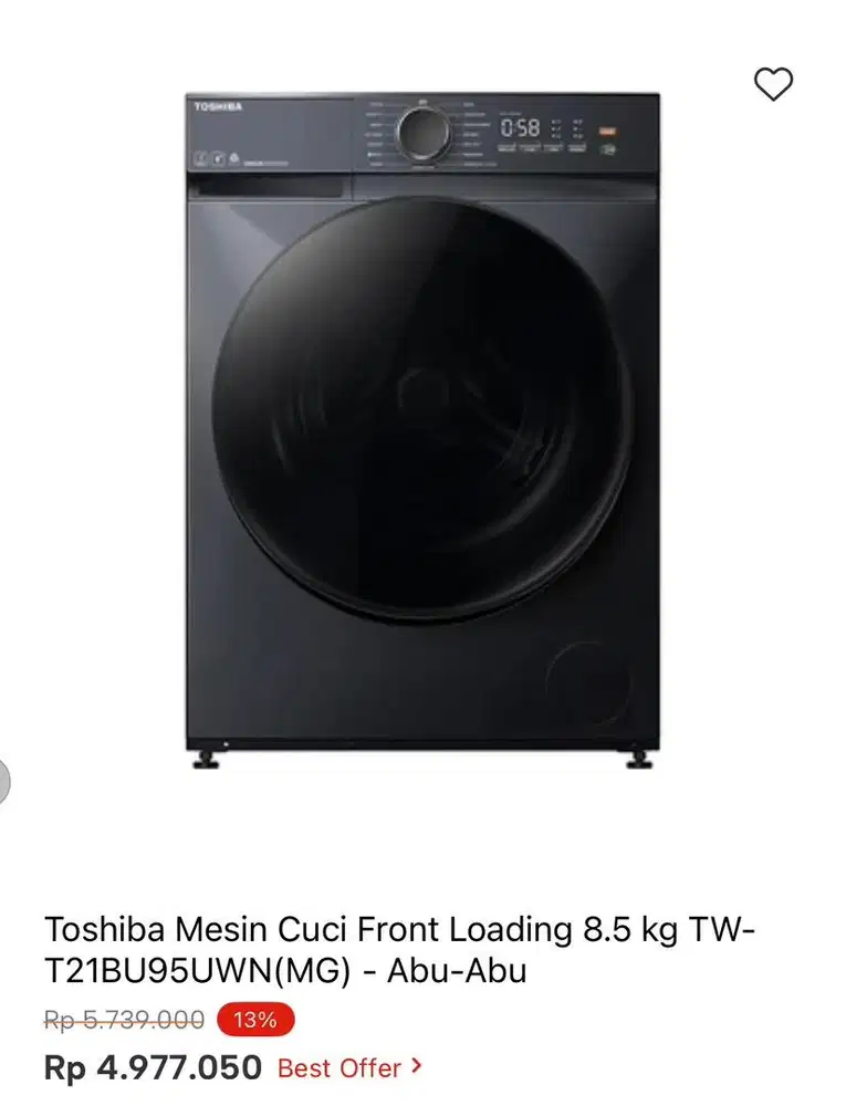 WM FRONT LOAD TOSHIBA 8.5kg