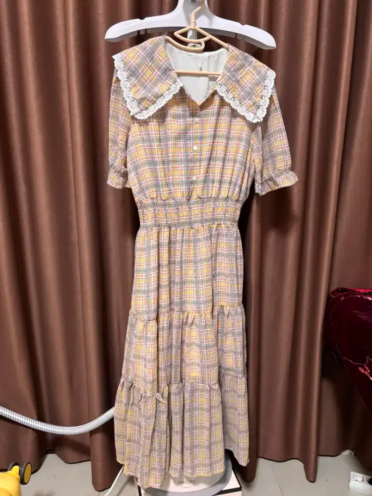 Dress preloved kotak kotak