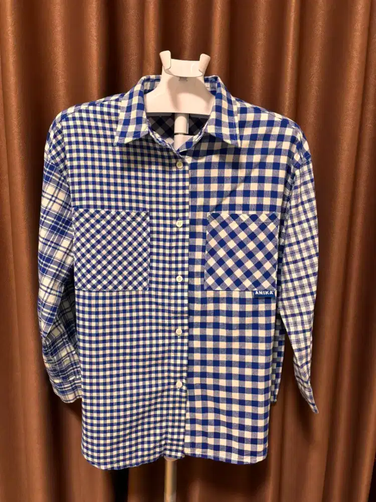 Kemeja kotak preloved