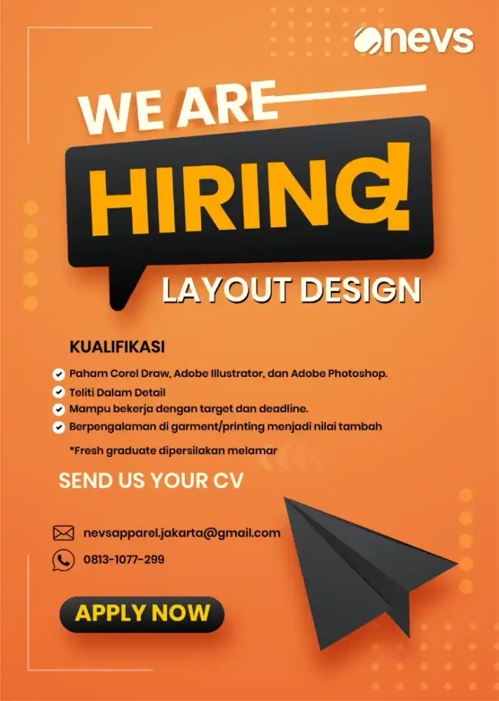 Lowongan kerja Operator percetakan