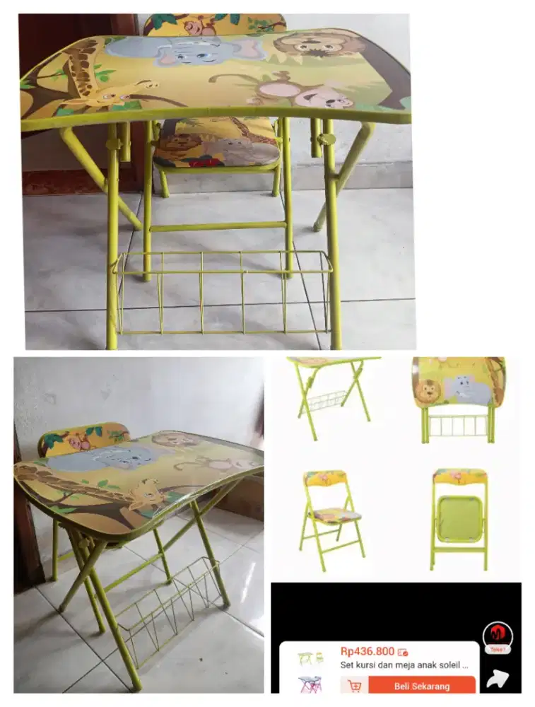 Meja Kursi Set Anak TK/SD Merk Az.Ko