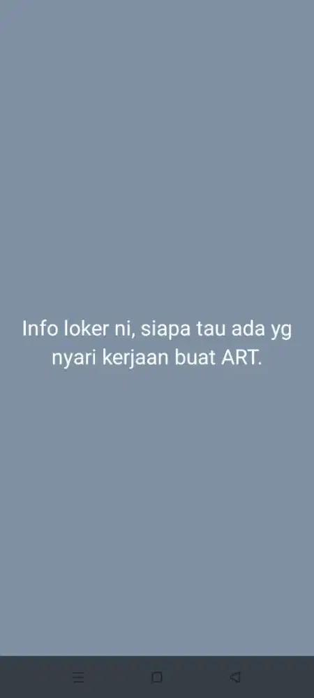 Lowongan kerja ART