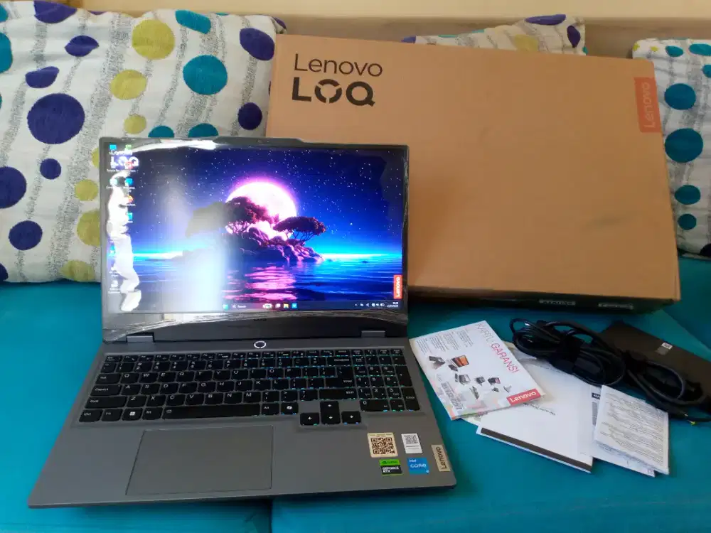 LAPTOP LENOVO LOQ CORE I5 GEN 12 VGA NVIDIA RTX 3050 6GB MSH GARANSI